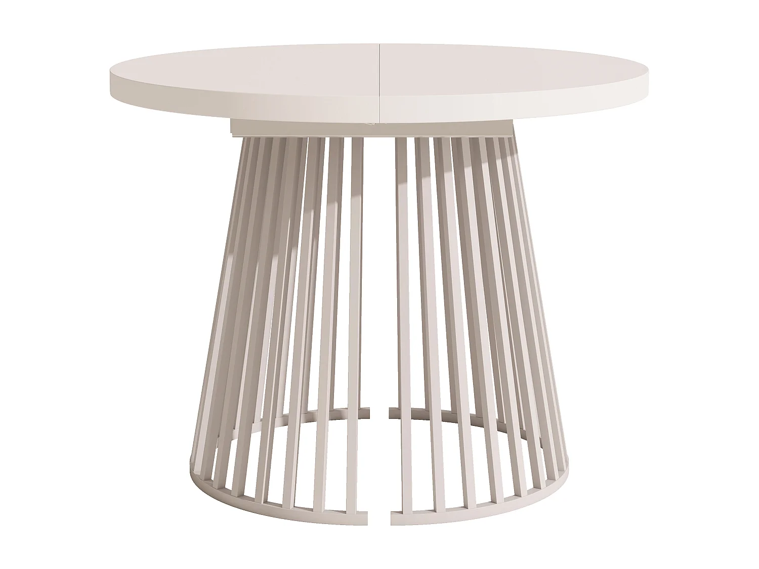 Table à manger extensible - 100/138/176 x 100 x 76 cm - pour 4 à 8 personnes - style minimaliste - MDF - beige