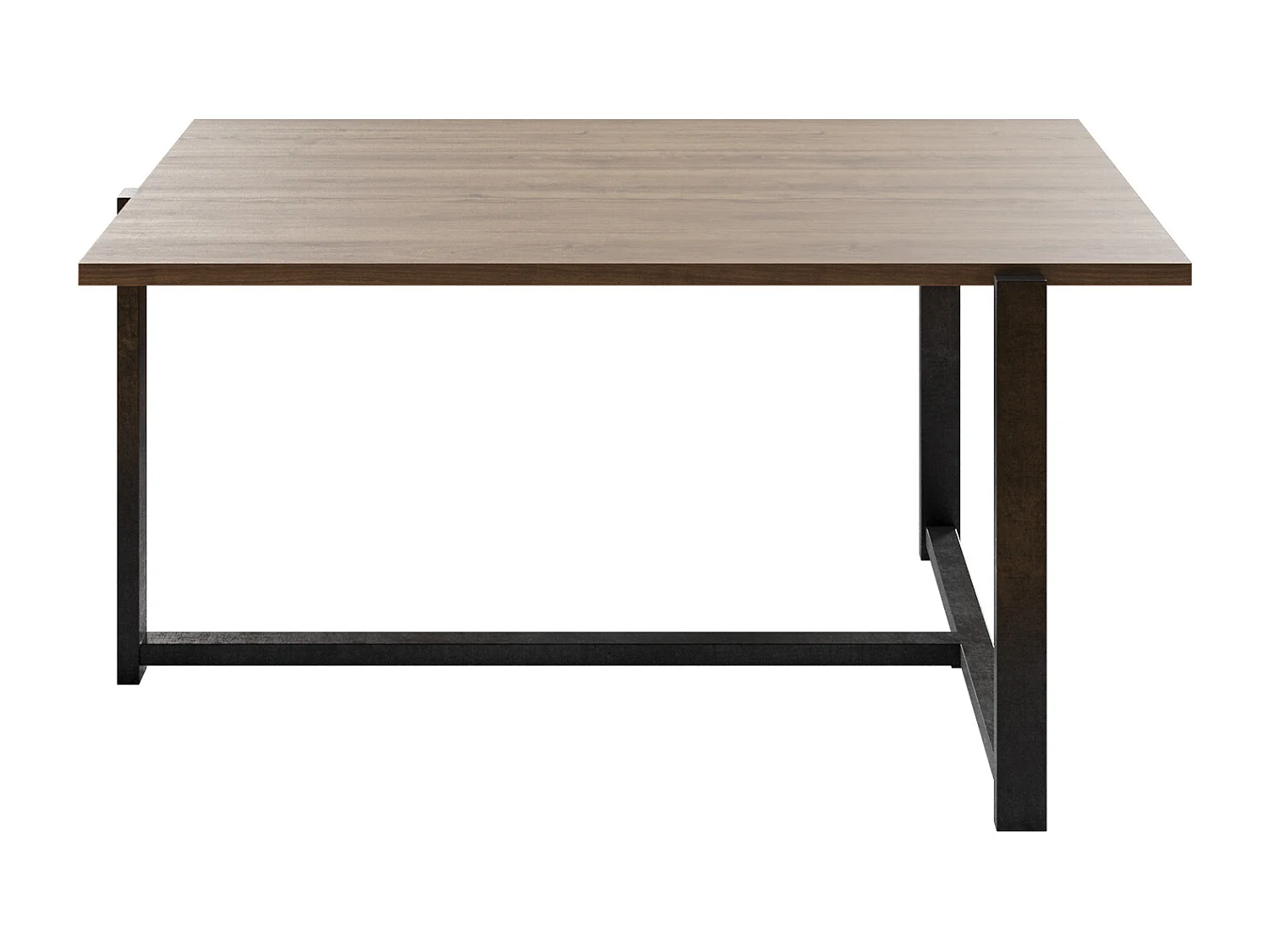 Decorotika Merideths Marble Effect Metal Coffee Table for Living Room and Office