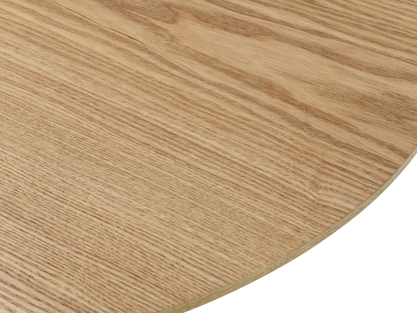 Table à manger Ovana - Extensible avec plateau et piétement en finition bois naturel 160 à 200 cm - Homeluxury