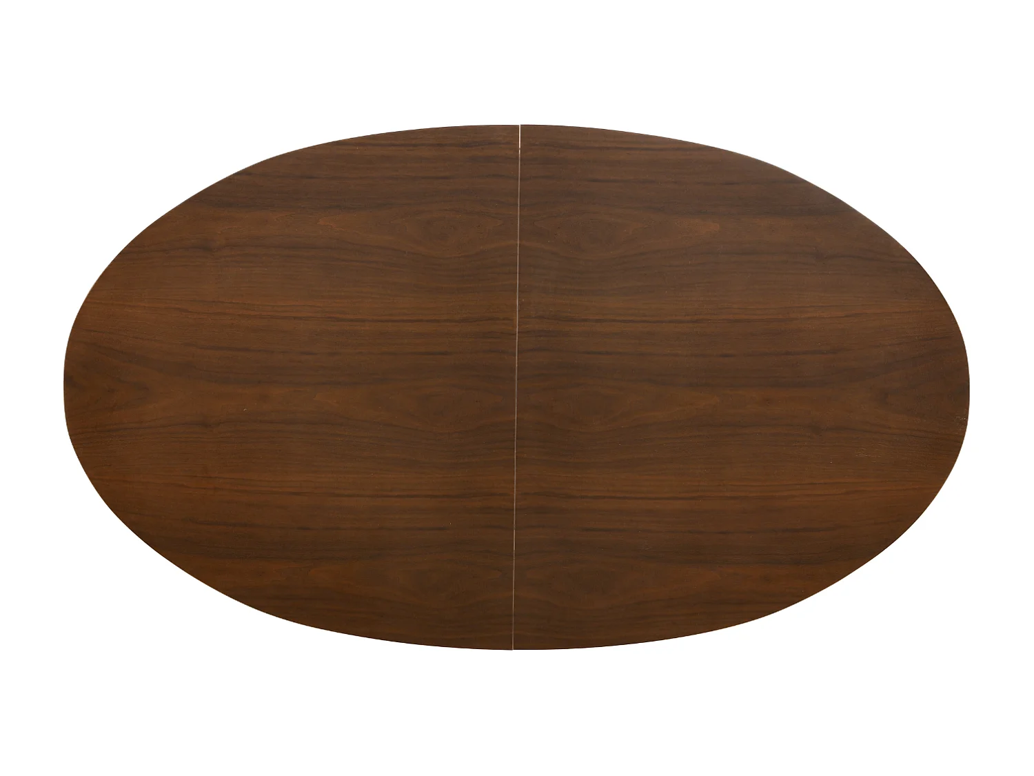 Table à manger Ovana - Extensible avec plateau et piétement en finition bois noyer 160 à 200 cm - Homeluxury