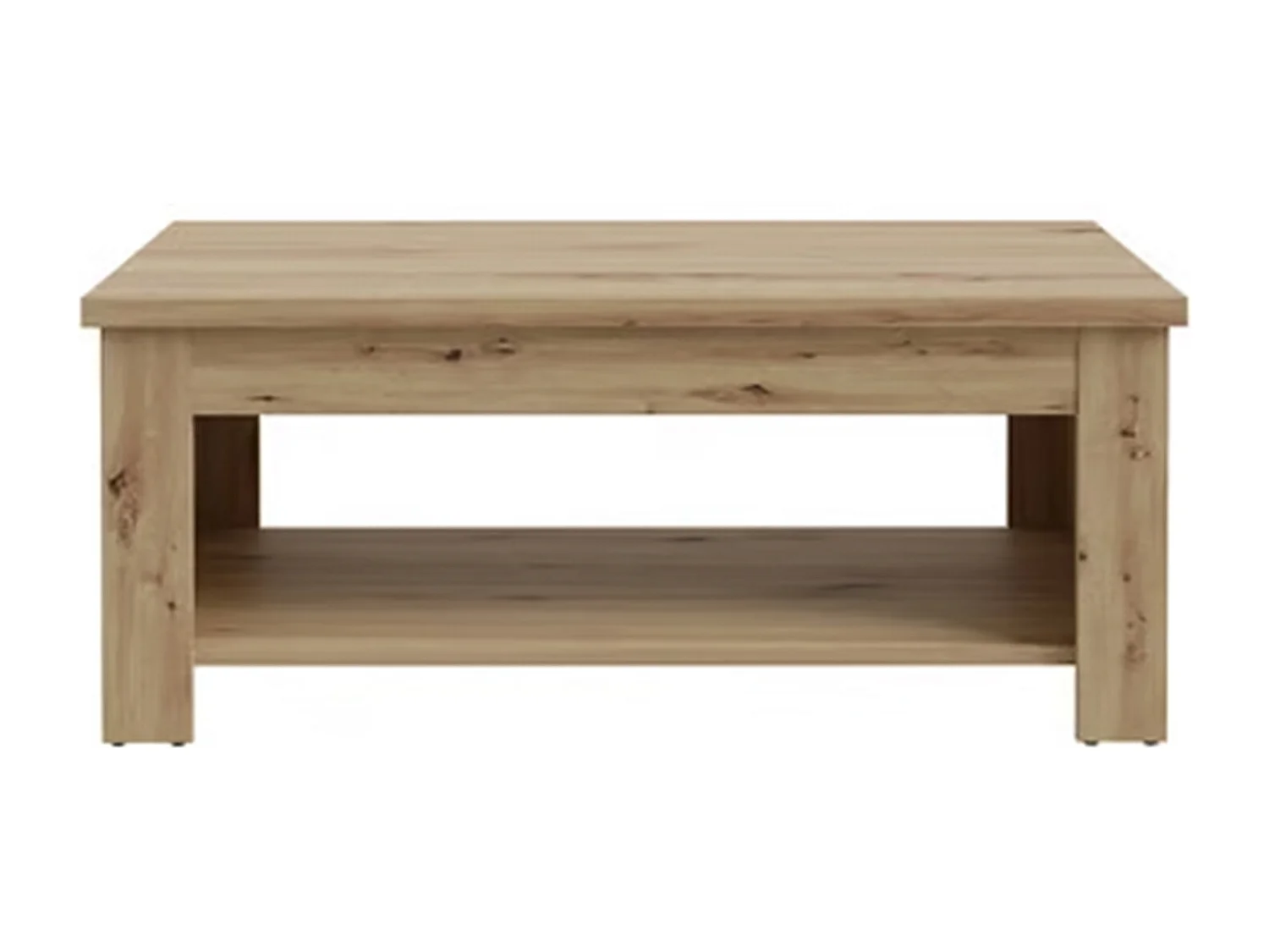Mesa de centro elevable de 45-66x110x65 cm de madera en color roble artisan Dumi