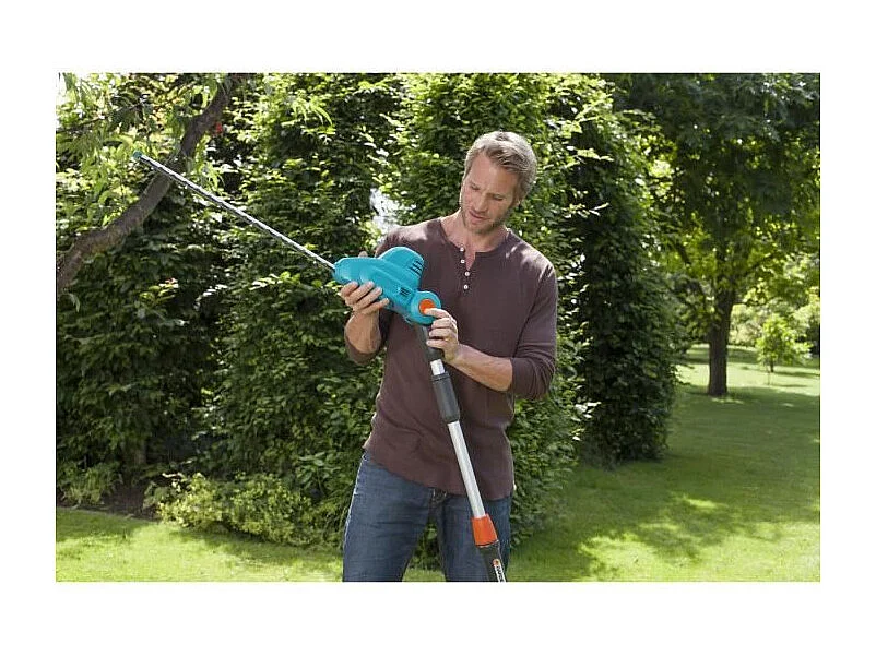 Taille-haies télescopique électrique GARDENA - THS 500/48 - 500W - 48 cm - Tete inclinable