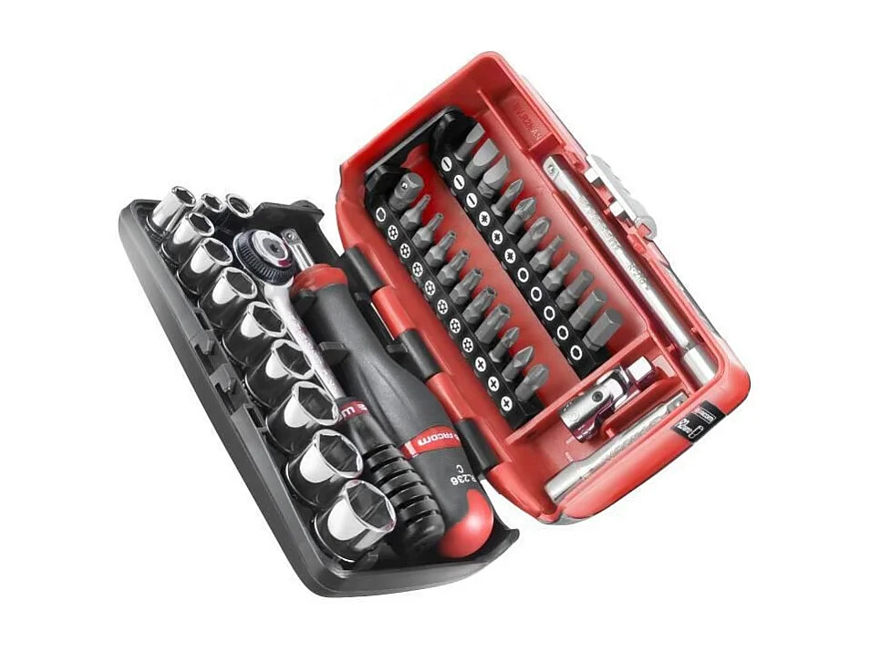 FACOM R2NANOPB - Coffret compact 38 pièces 1/4" avec cliquet et embouts