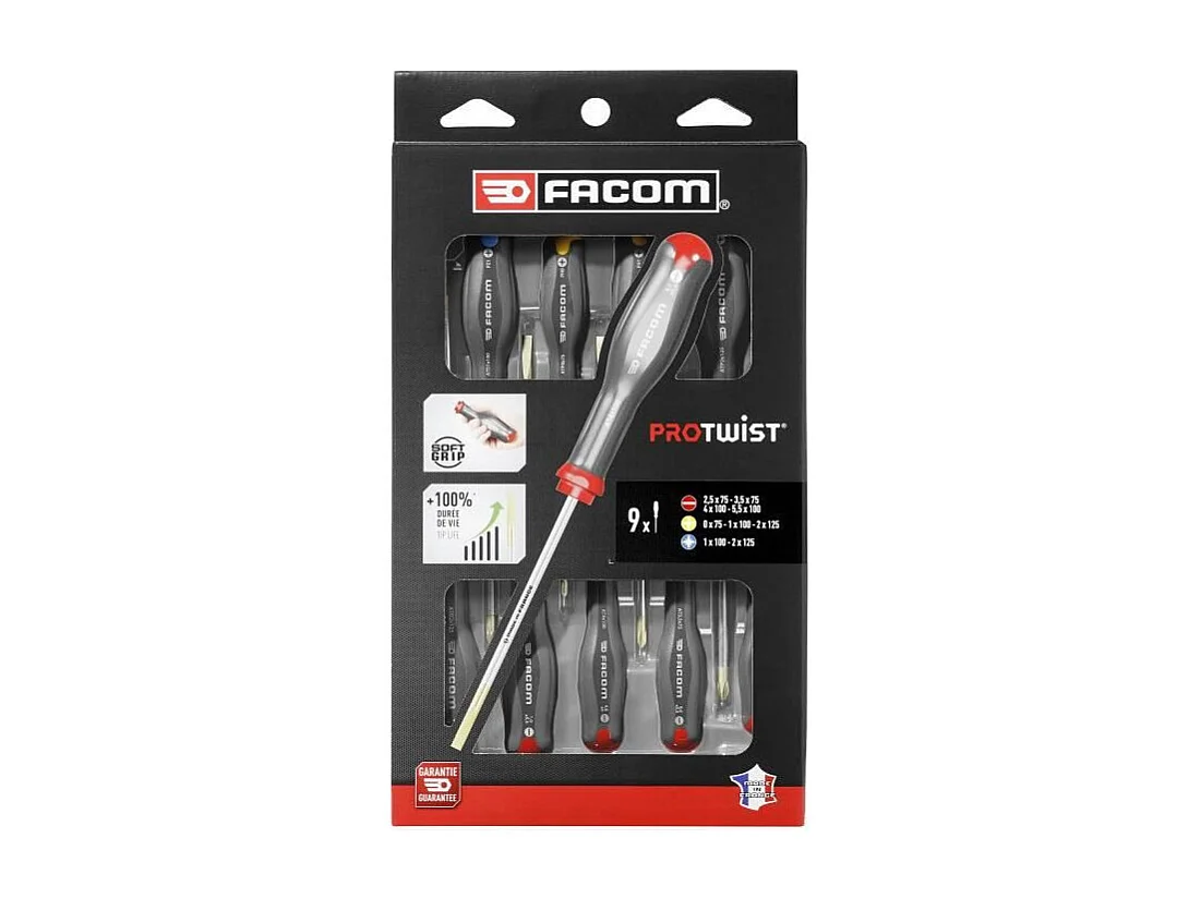 Facom Protwist - Coffret de 9 tournevis AT.9PB