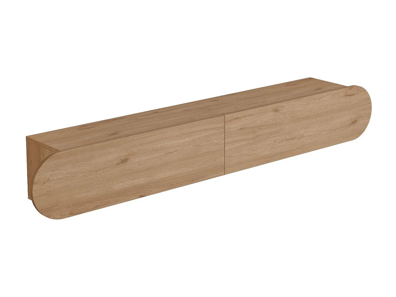 Meuble TV en bois "LUM1" - 180 x 31 x 29 cm - Beige