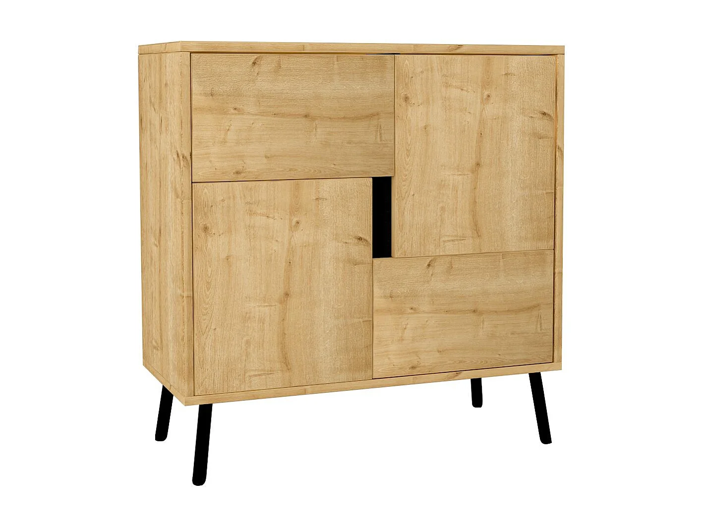 Buffet en bois "Darien" - 76 x 35 x 79 cm - Beige