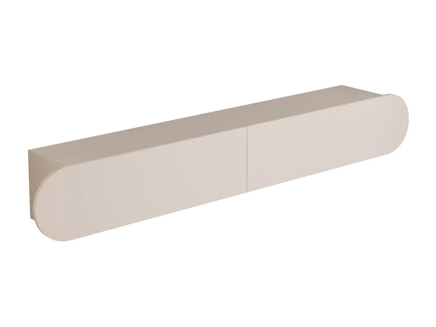 Meuble TV en bois "LUM1" - 180 x 31 x 29 cm - Crème