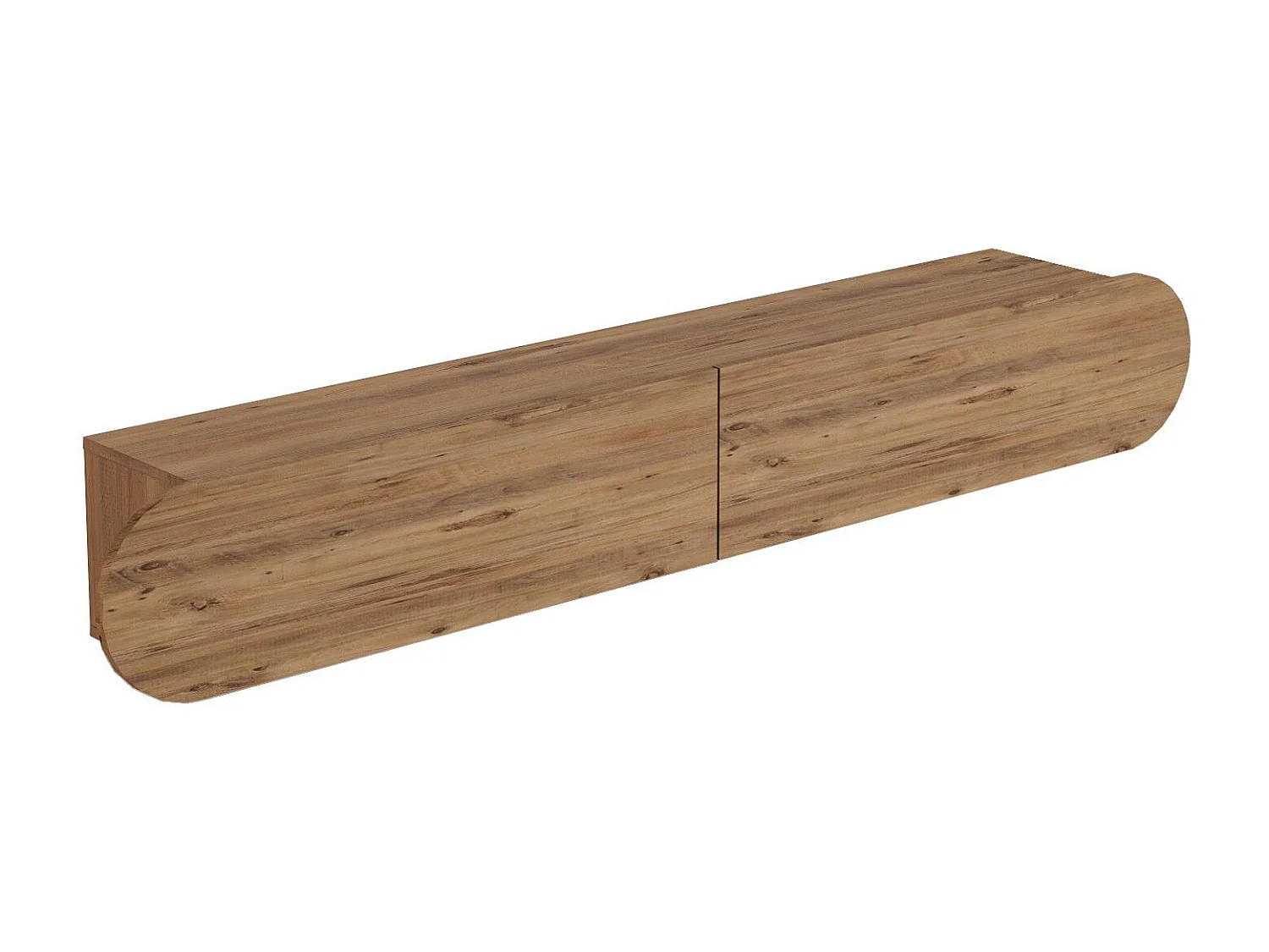 Meuble TV en bois "LUM1" - 180 x 31 x 29 cm - Marron