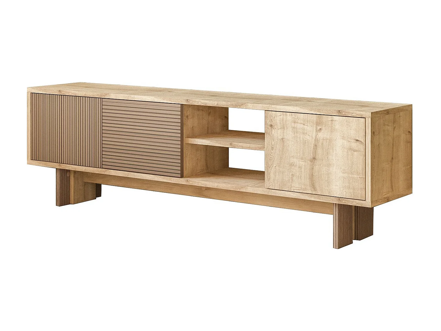 "Ravello" Houten TV-standaard - Beige, 150 x 30 x 45 cm, Modern Ontwerp, Hoge Kwaliteit