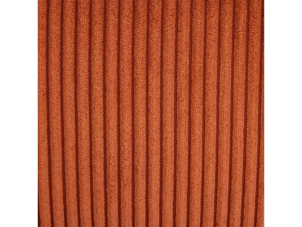 Fauteuil vintage velours côtelé armature chromée terracotta - Vintage