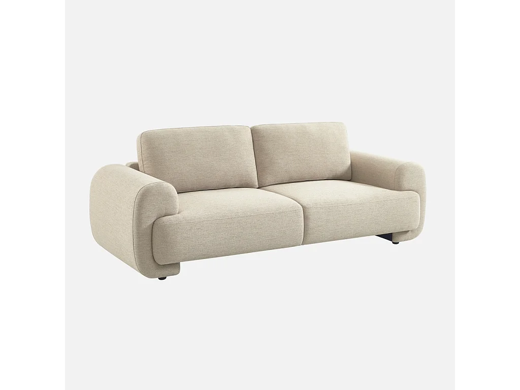 Divano in tessuto, 3 posti, beige