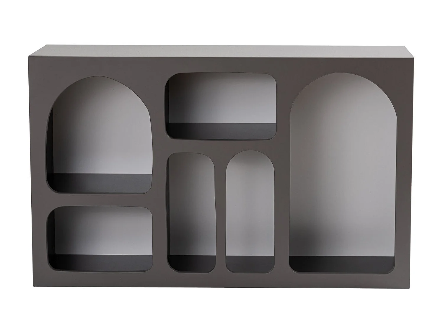 Buffet en bois "Liva 120" - 120 x 37 x 74 cm - Gris anthracite