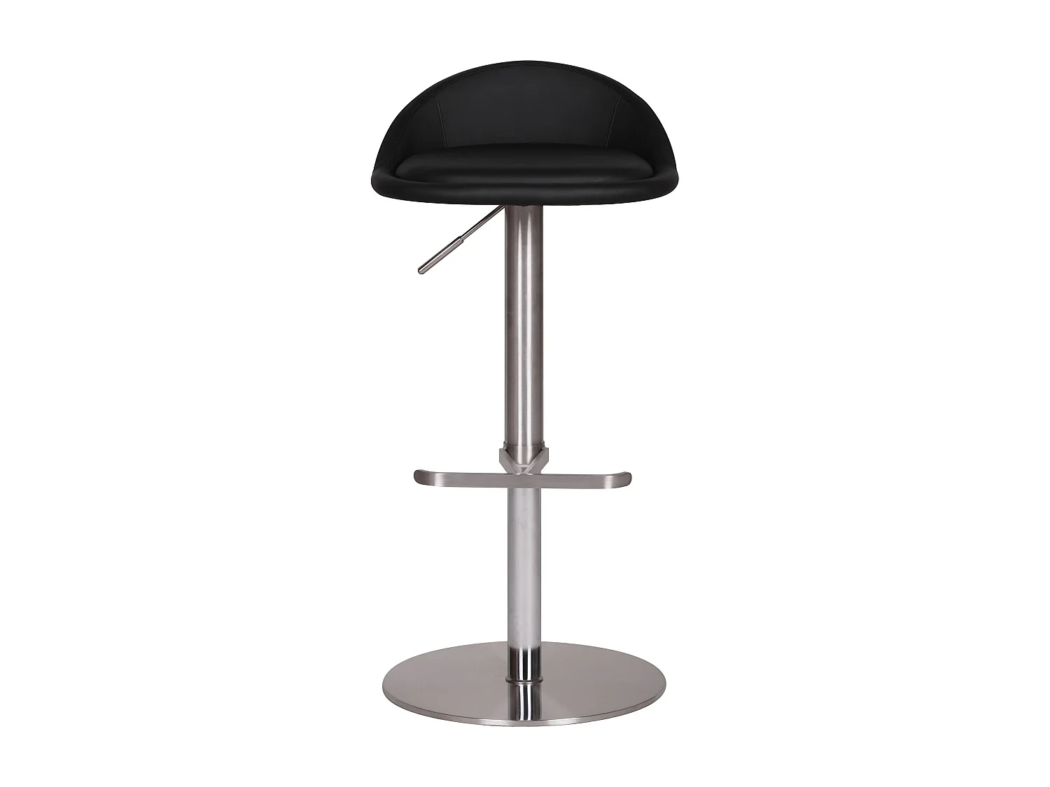 Barhocker WL1.281 Schwarz Edelstahl höhenverstellbare