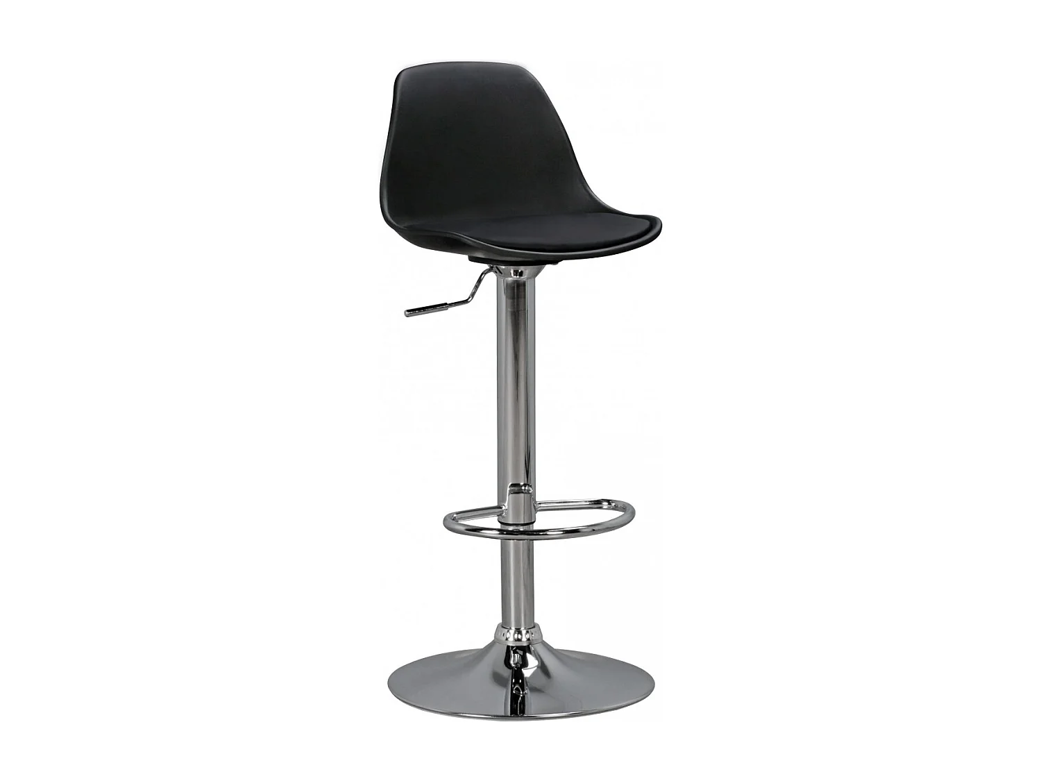 KORSIKA, Barhocker Kunstleder Schwarz, Hocker Sitzhocker