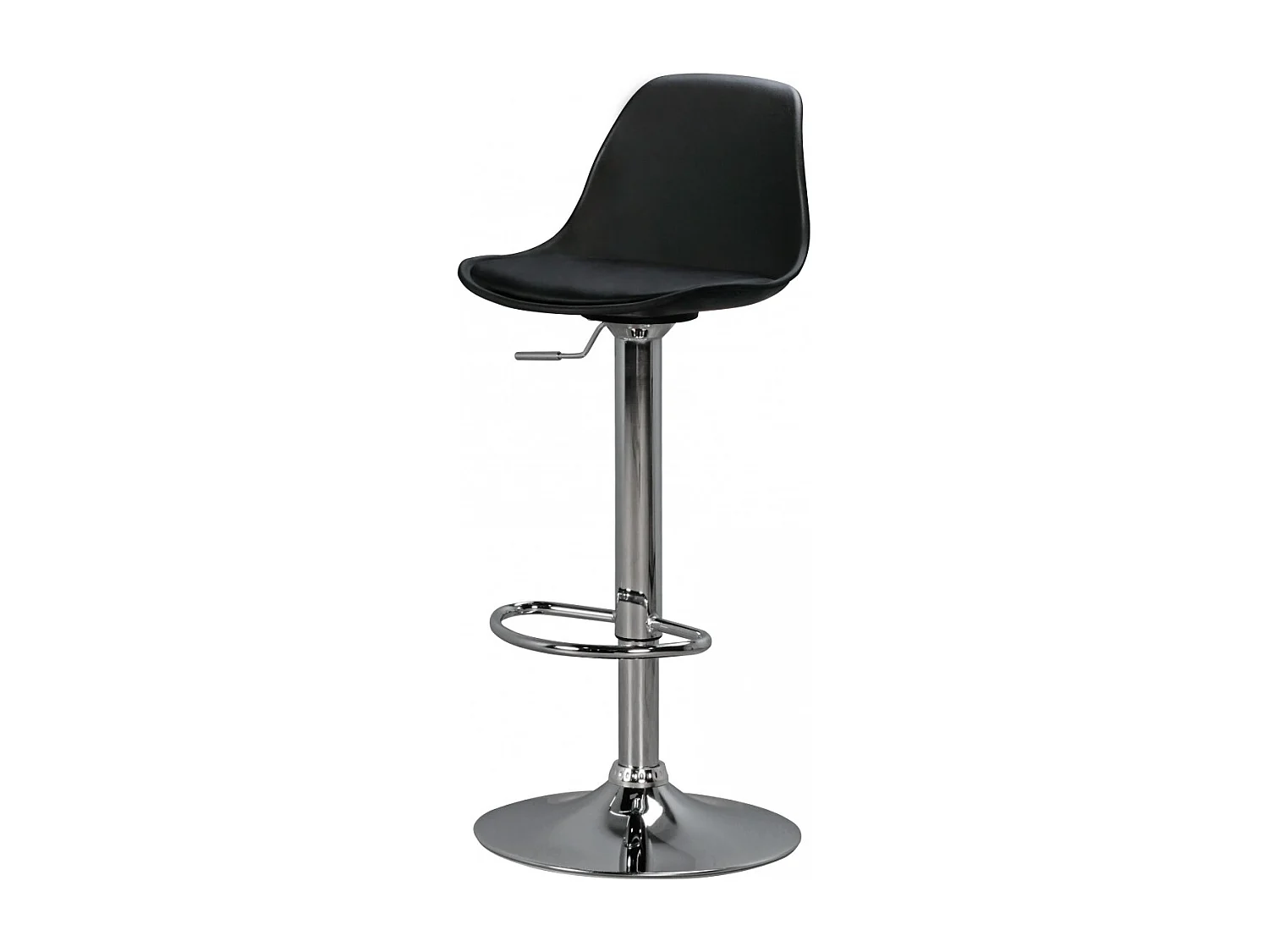 KORSIKA, Barhocker Kunstleder Schwarz, Hocker Sitzhocker
