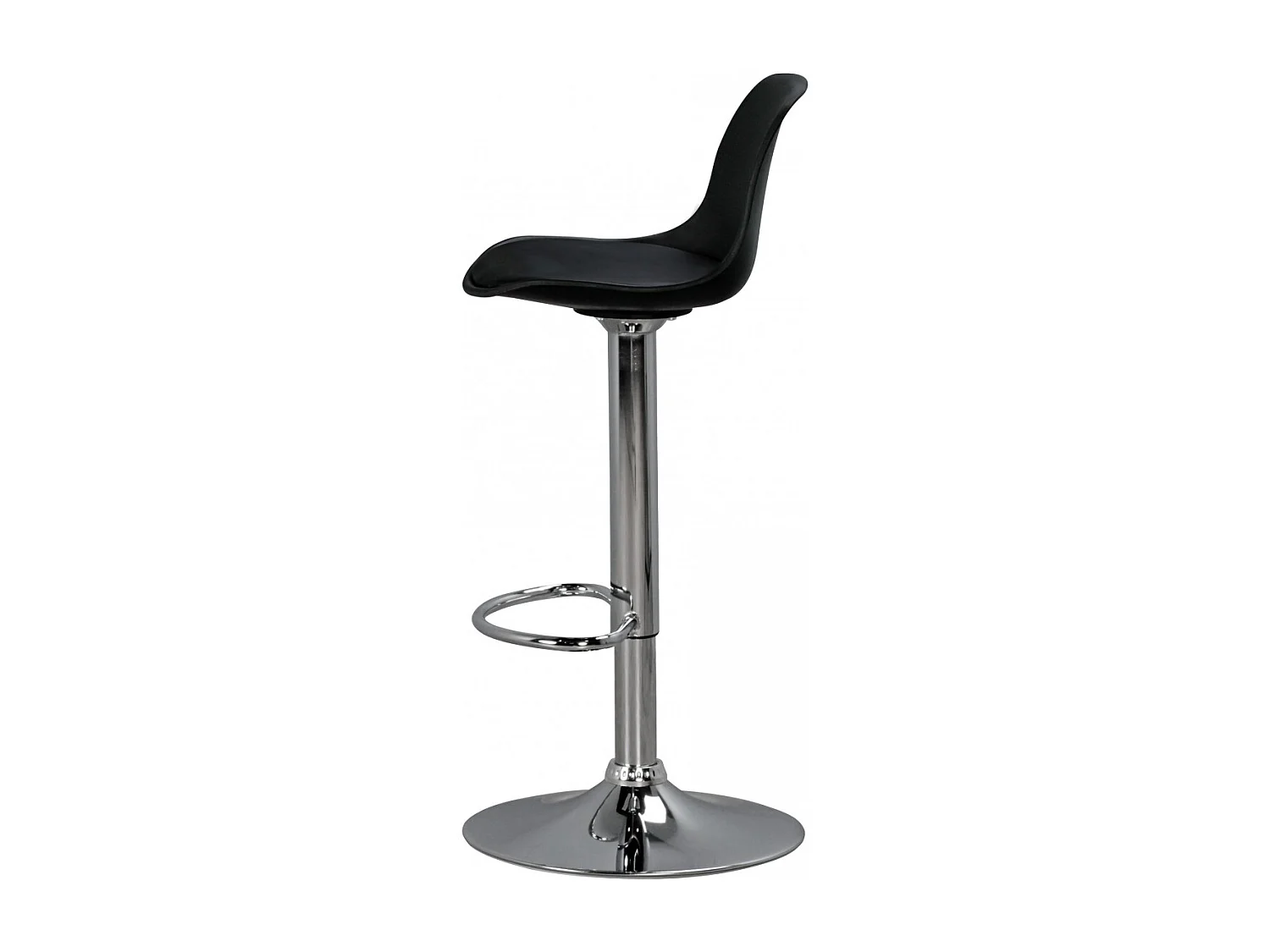 KORSIKA, Barhocker Kunstleder Schwarz, Hocker Sitzhocker