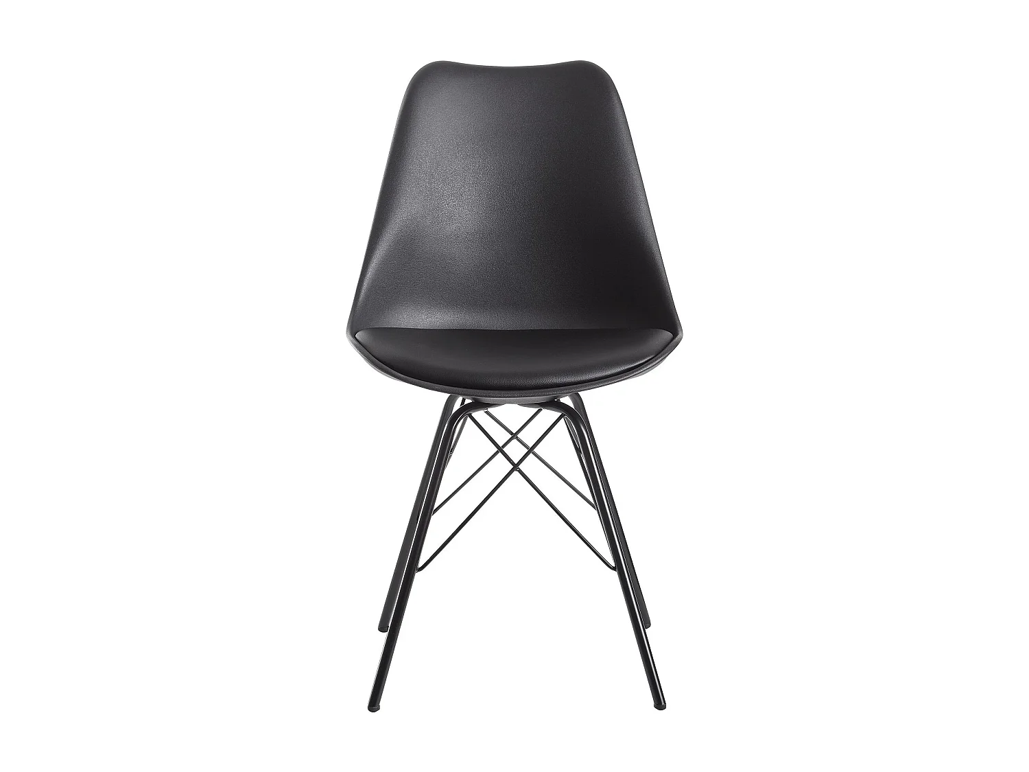 eetkamer  set van 2 zwarte keukenstoelen Scandinavisch