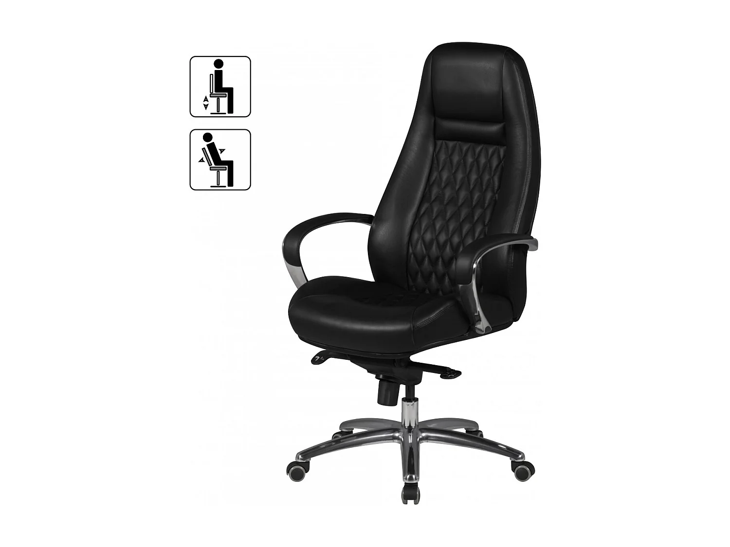 Chaise de bureau  AUSTIN chaise de bureau en cuir