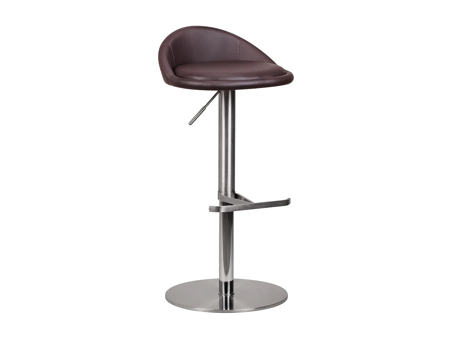 acier inoxydable durable M1 Barstool brun chaise