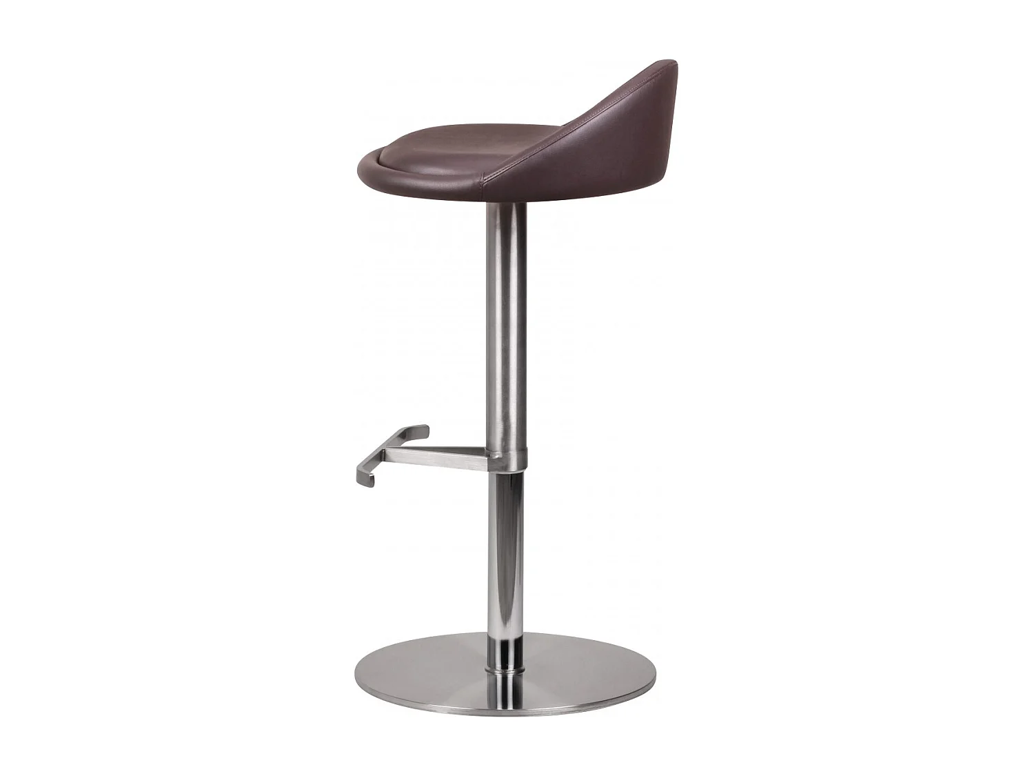 acier inoxydable durable M1 Barstool brun chaise