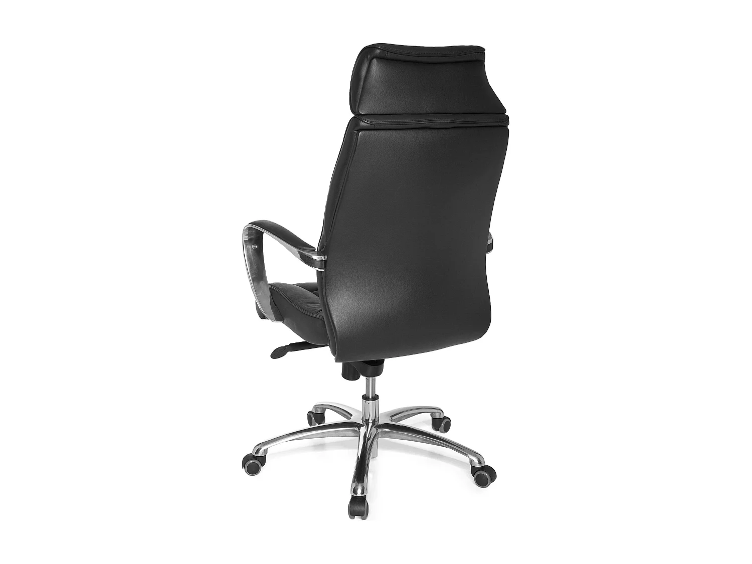 Bürostuhl Echtleder schwarz bis 120kg Schreibtischstuhl