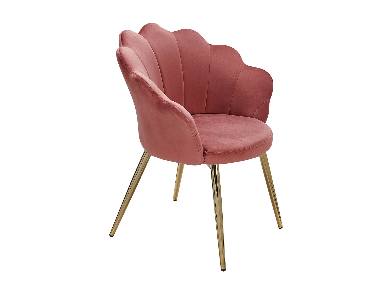 salle à manger  tulipe velours rose rembourré | Chaise