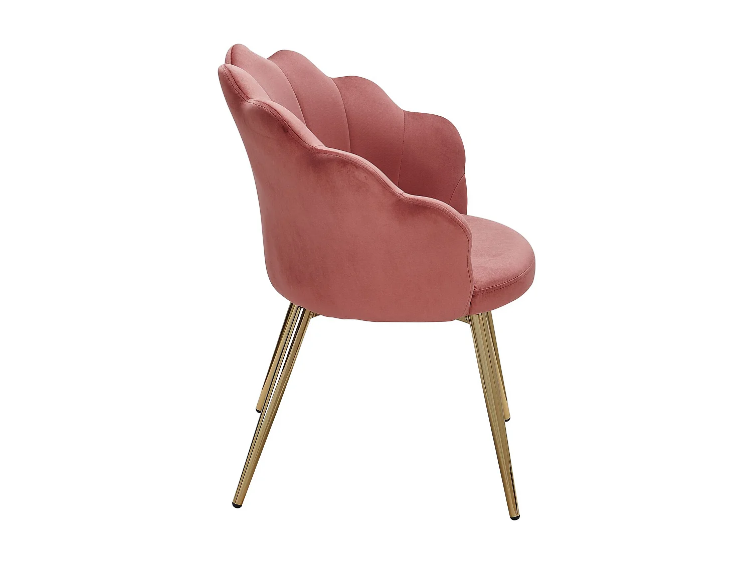 salle à manger  tulipe velours rose rembourré | Chaise