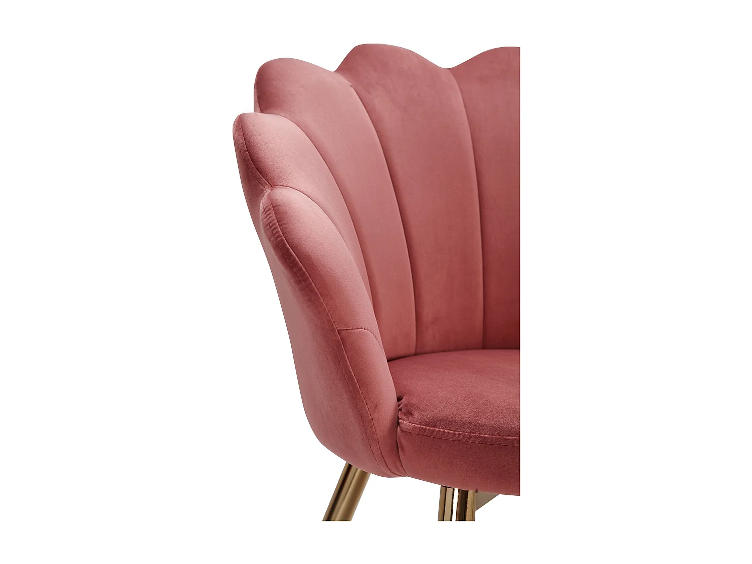 salle à manger  tulipe velours rose rembourré | Chaise
