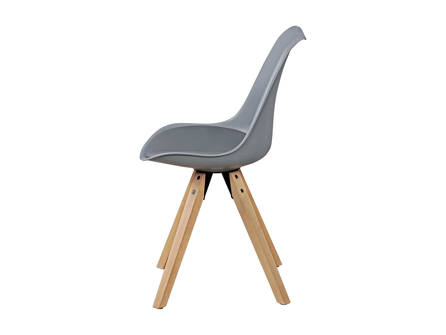 Set van 2 Retro Dining chair grijs | Scandinavian