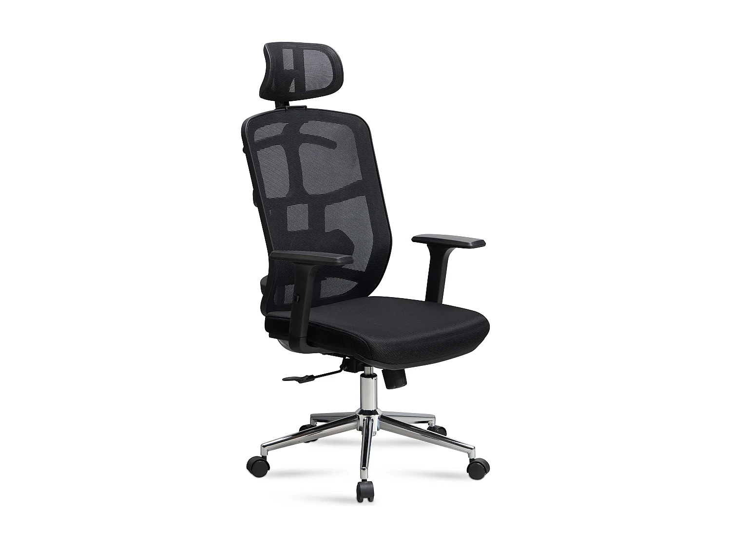Chaise de Bureau Tissu Noir Fauteuil Bureau Design