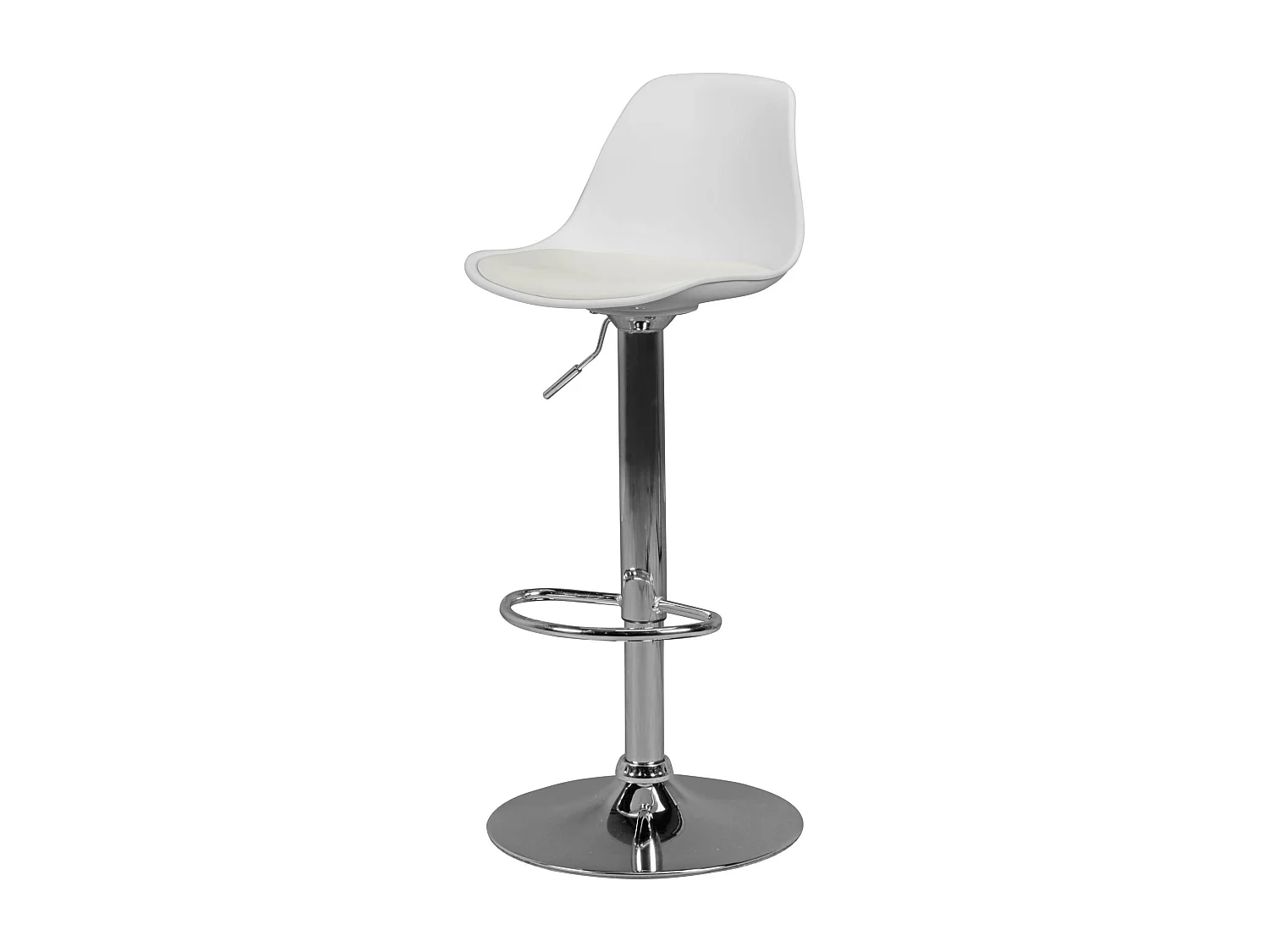 KORSIKA, Barhocker Kunstleder Weiß, Hocker Sitzhocker