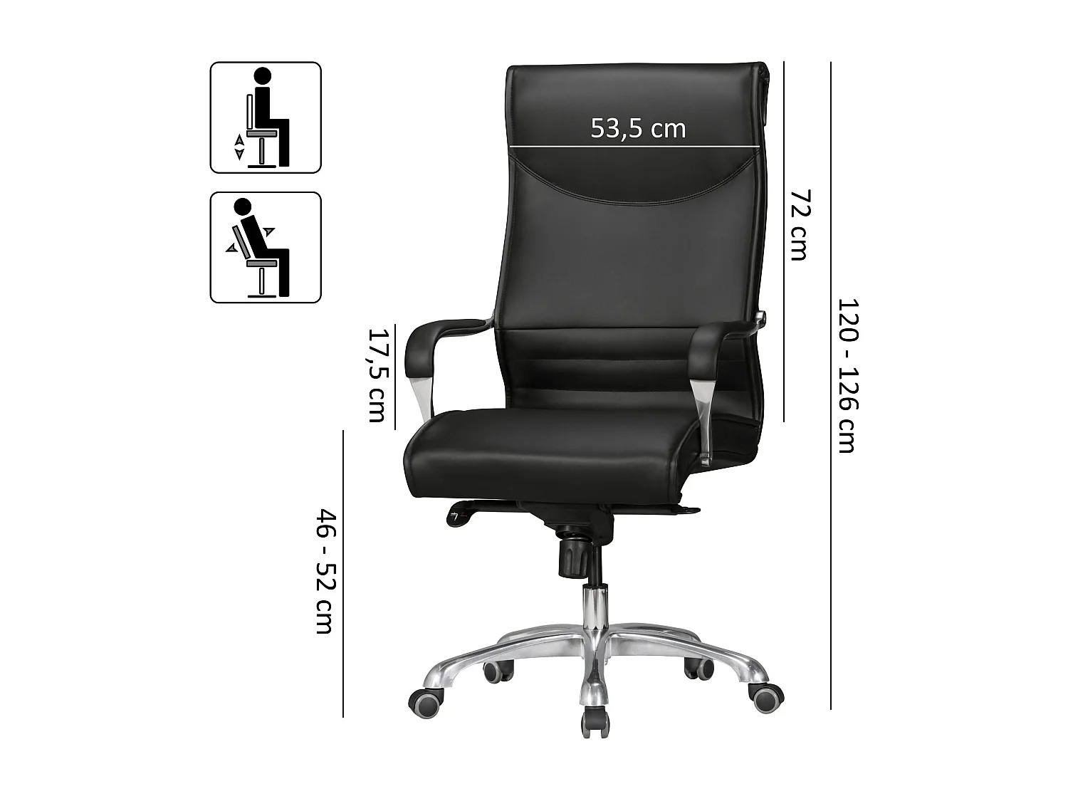 chaise de bureau BIGBOSS housse de bureau en simili cuir