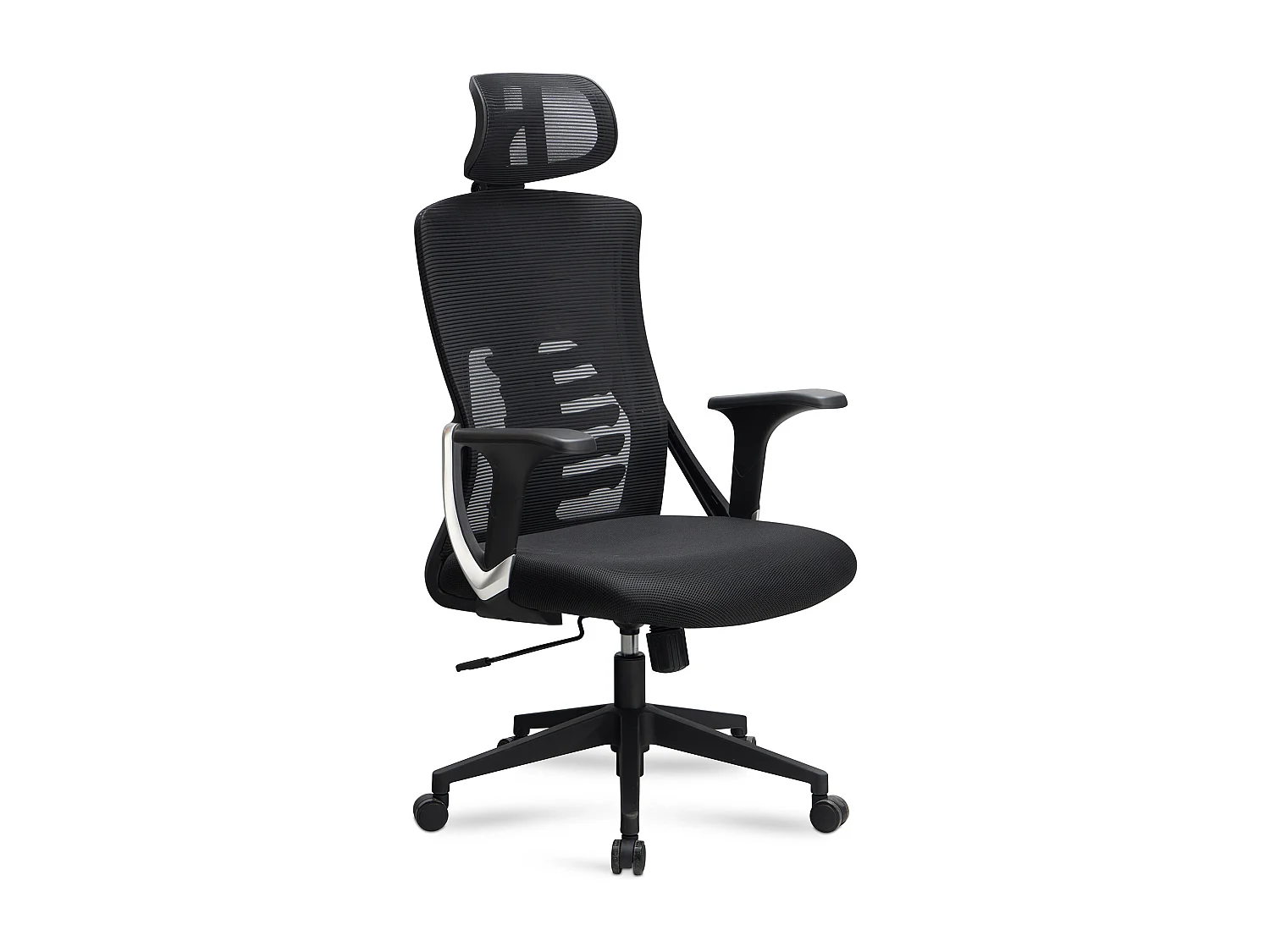 Chaise de Bureau Tissu Noir Fauteuil Bureau Design