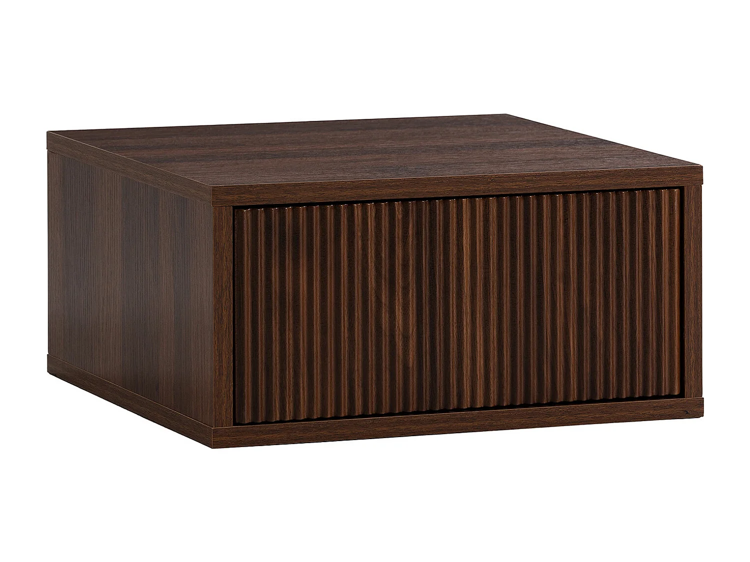 Table de chevet flottante Florida 1 tiroir effet Noyer