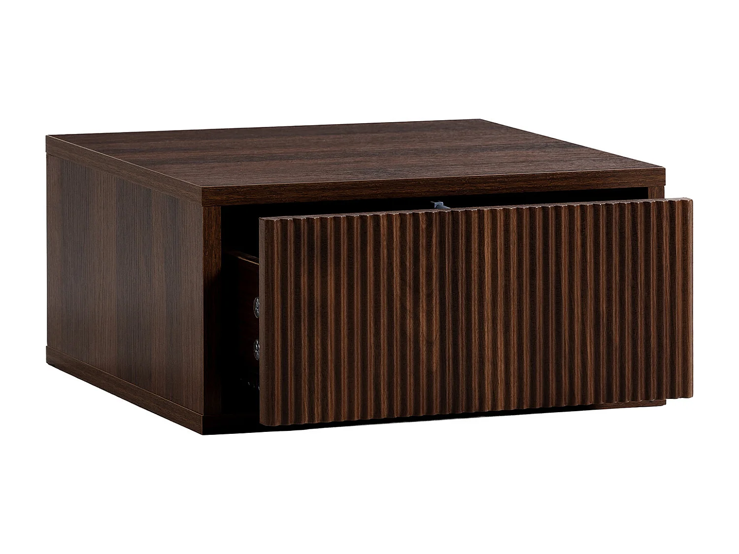 Table de chevet flottante Florida 1 tiroir effet Noyer