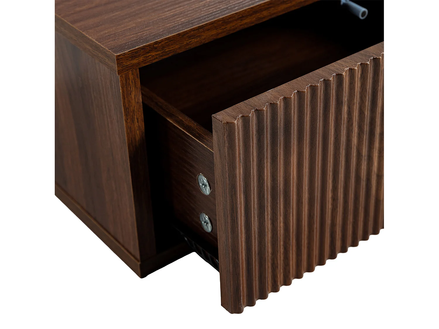 Table de chevet flottante Florida 1 tiroir effet Noyer