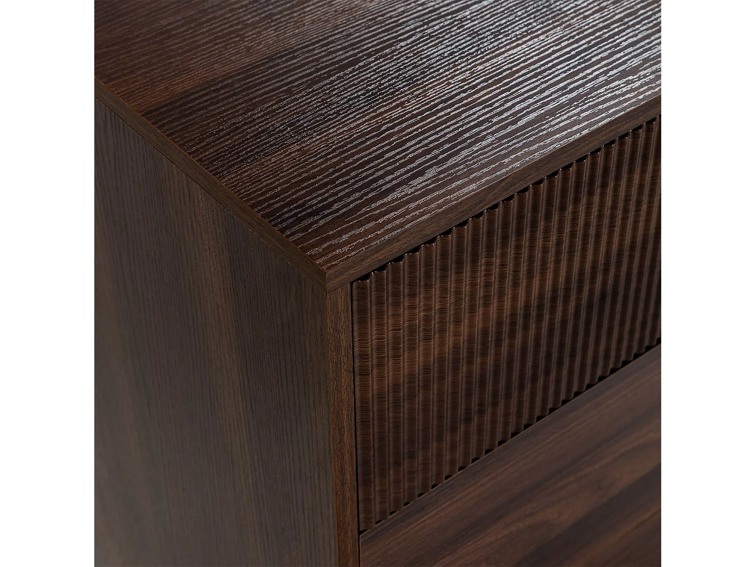 Commode Florida 3 tiroirs effet Noyer