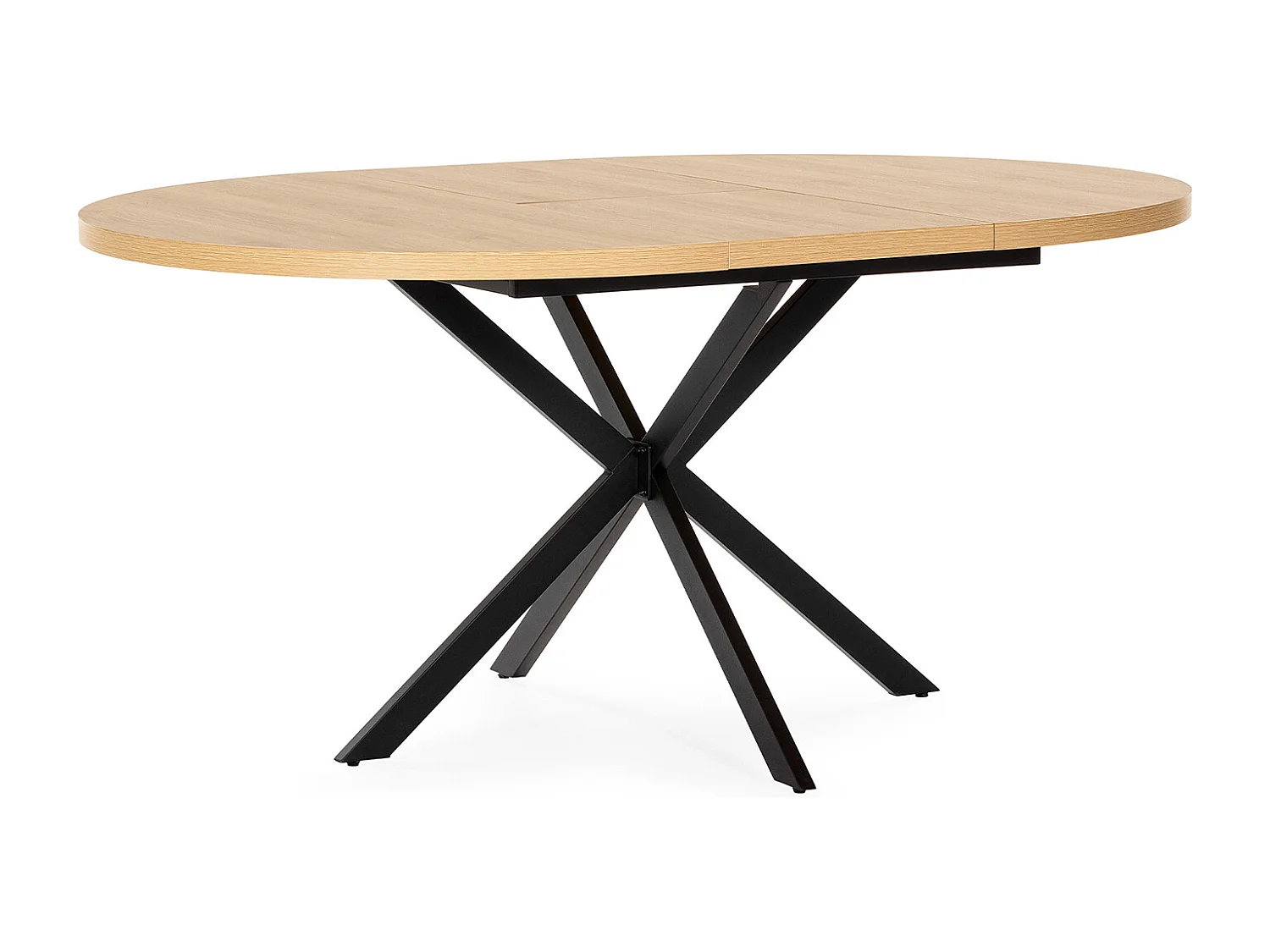 Table ronde extensible Murano effet Chêne, 120-160 cm