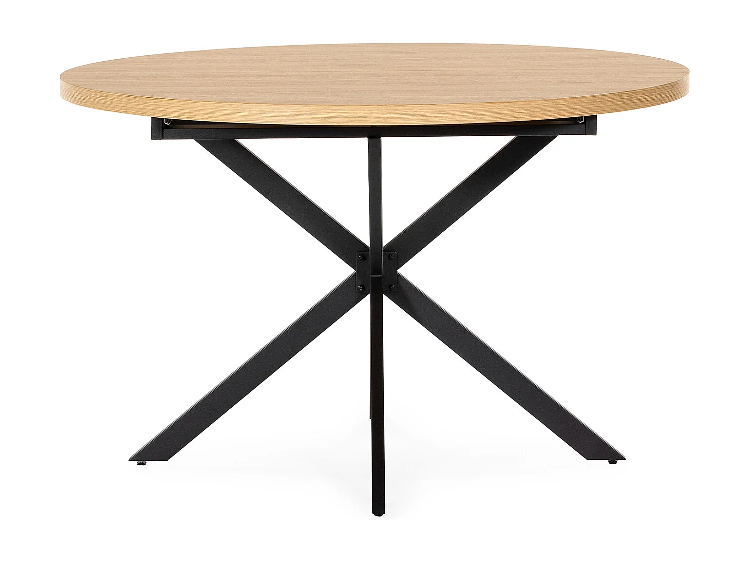 Table ronde extensible Murano effet Chêne, 120-160 cm