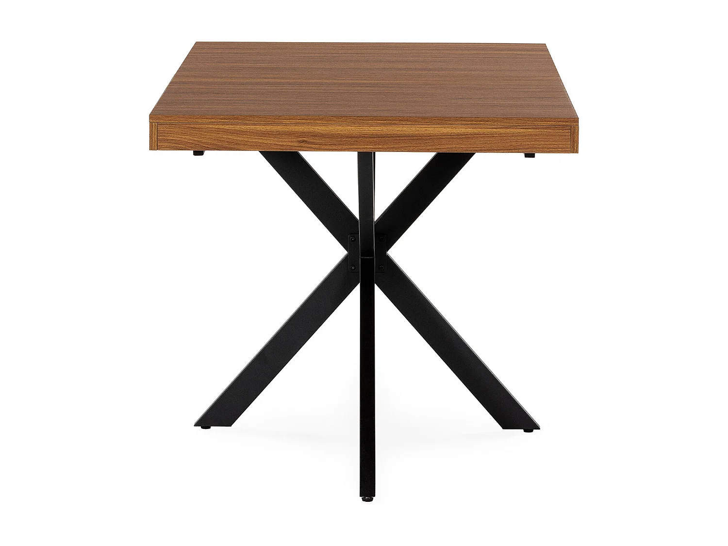 Table de salle à manger extensible Genova effet Noyer, 140-180 cm