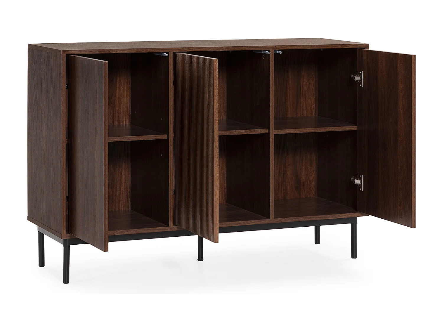 Sideboard Florida 3 türen Walnuss-Optik