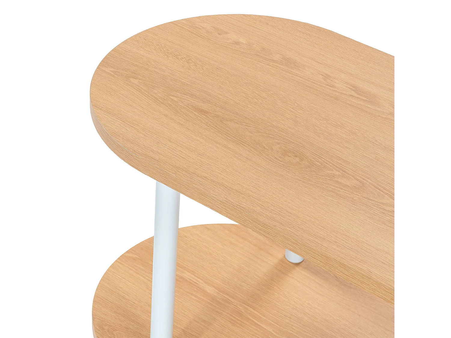 Mueble tv Montana 2 estantes efecto Roble/Blanco