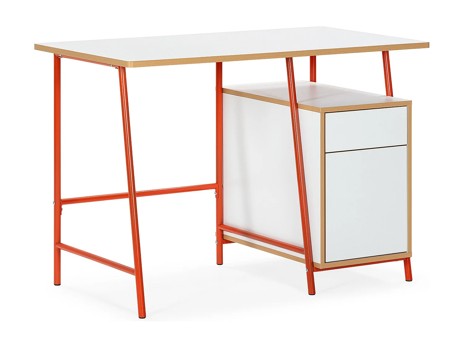Bureau Nevada 2 tiroirs couleur Blanc