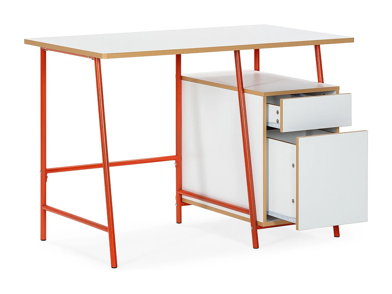 Bureau Nevada 2 tiroirs couleur Blanc