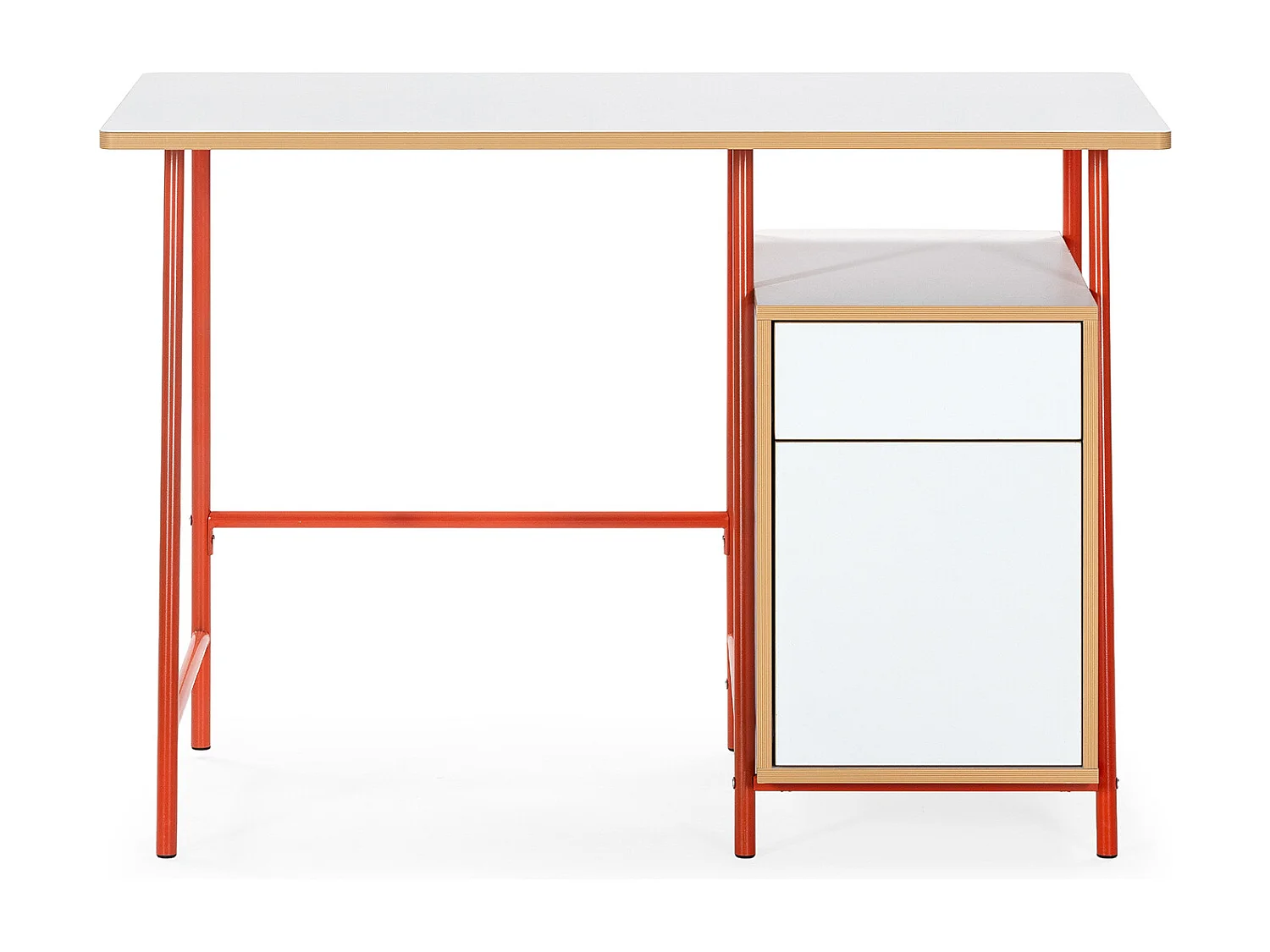 Bureau Nevada 2 tiroirs couleur Blanc
