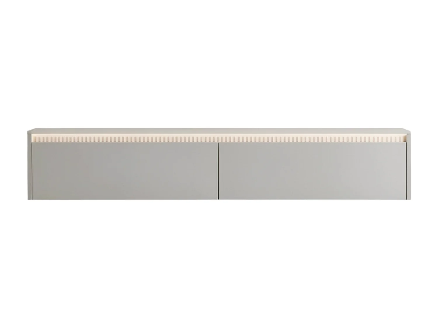Geriffelter hängender tv-schrank - 170x34x33 cm - kaschmir - LUMI II