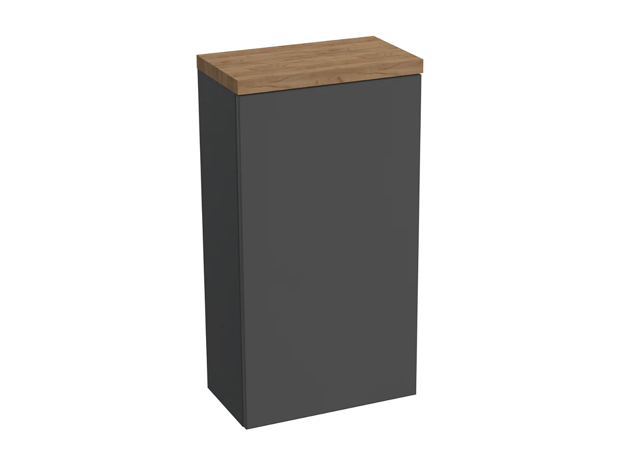 Hangende badkamerkast - 35 cm - antraciet - OVO