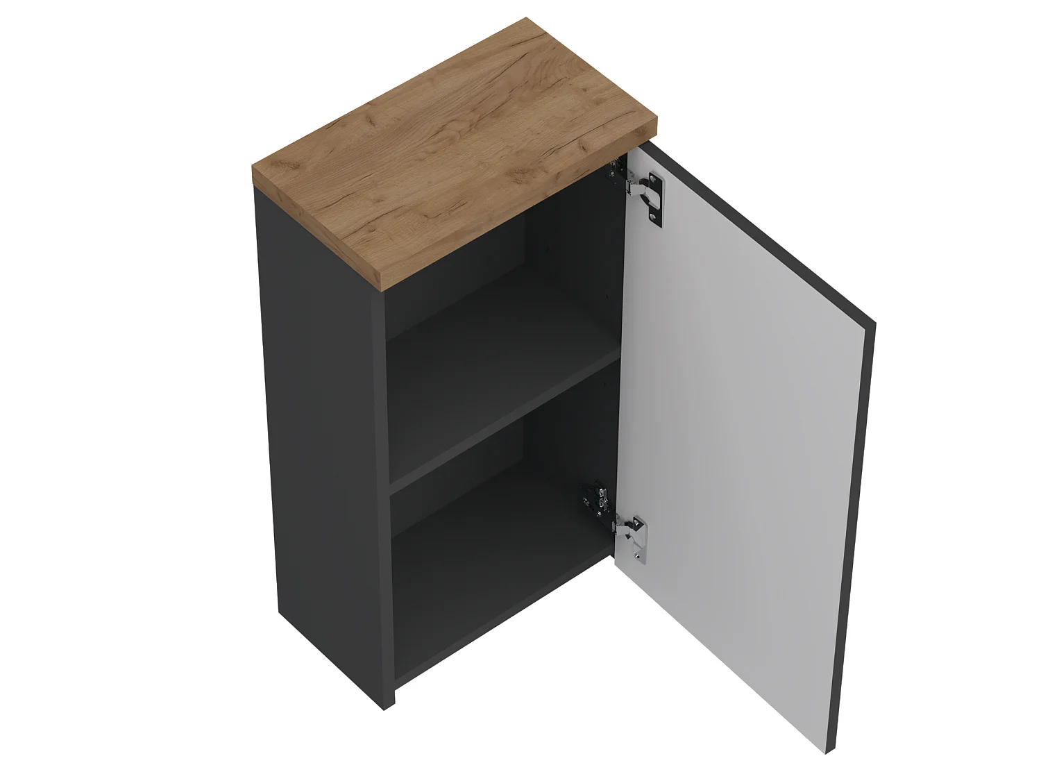 Hangende badkamerkast - 35 cm - antraciet - OVO