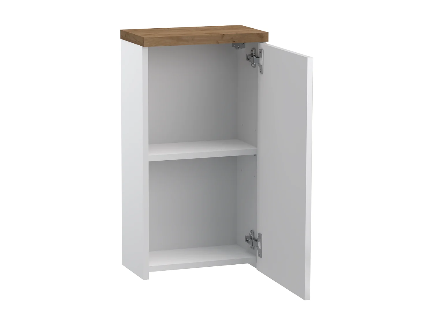Hangende badkamerkast - 35 cm - wit hoogglans - OVO