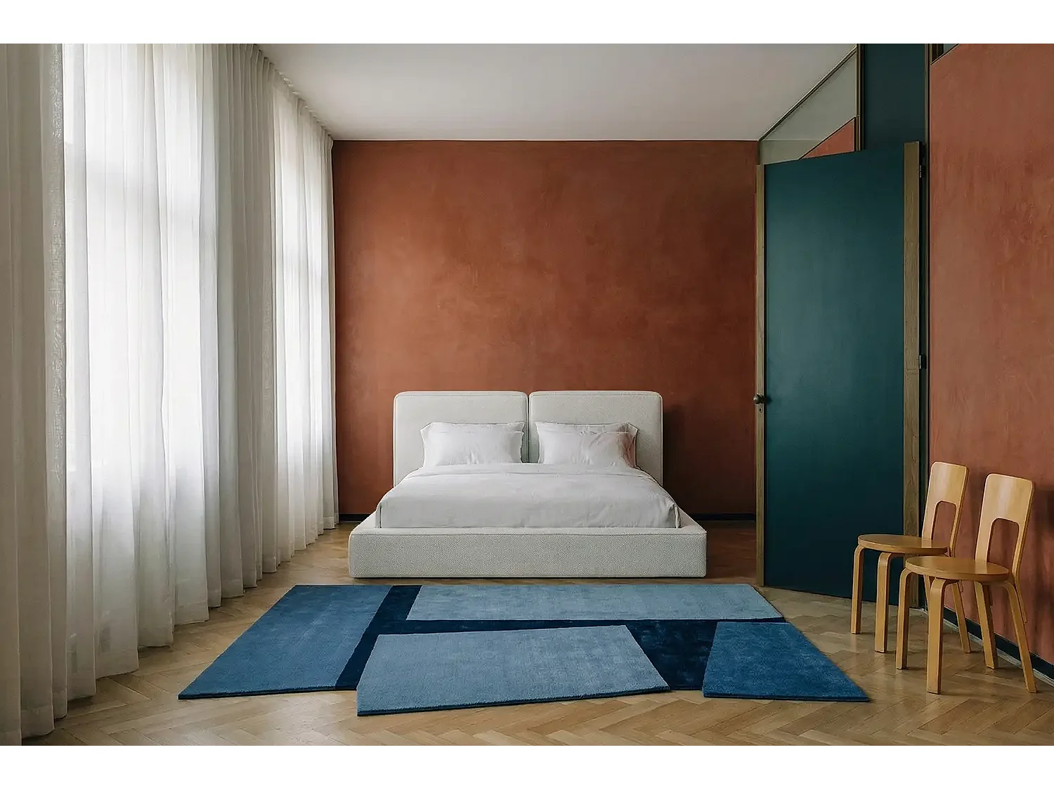 MNUUO lit rembourré NEENO BASE crème 120 x 200 cm